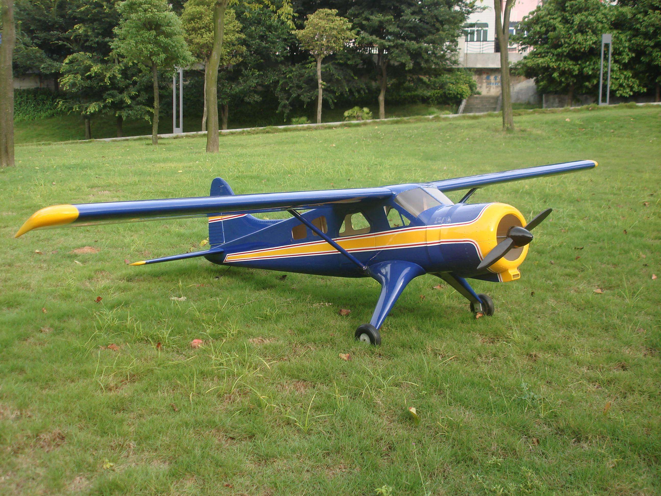118" DH Beaver in a blue and yellow color scheme