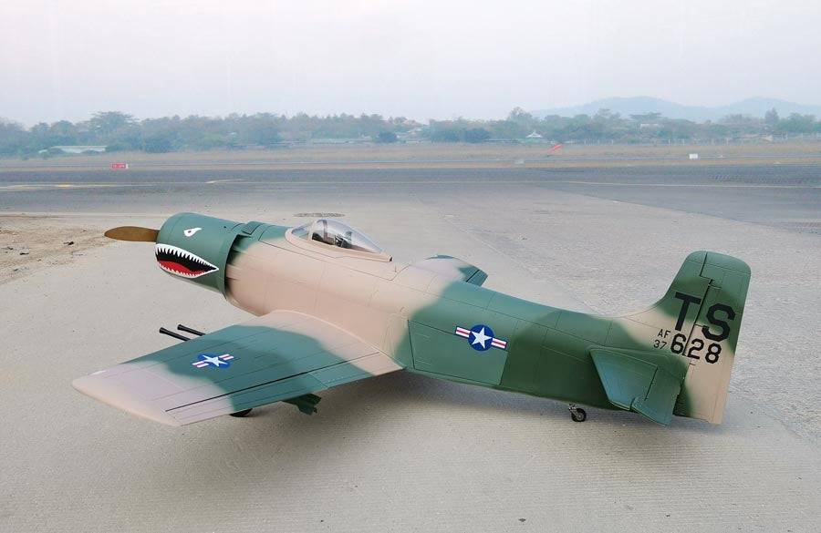 back side view of 96" A-1H AD-6 Skyraider