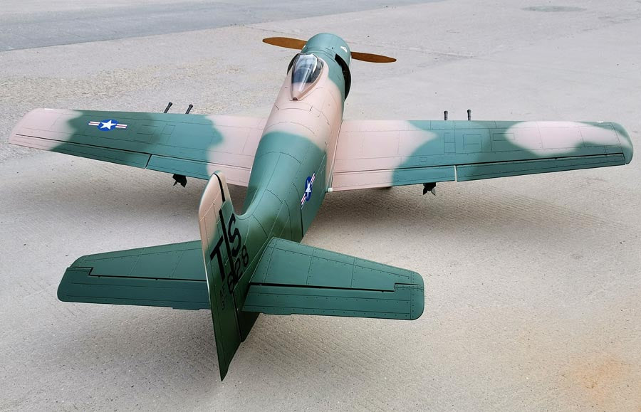 back view of 96" A-1H AD-6 Skyraider