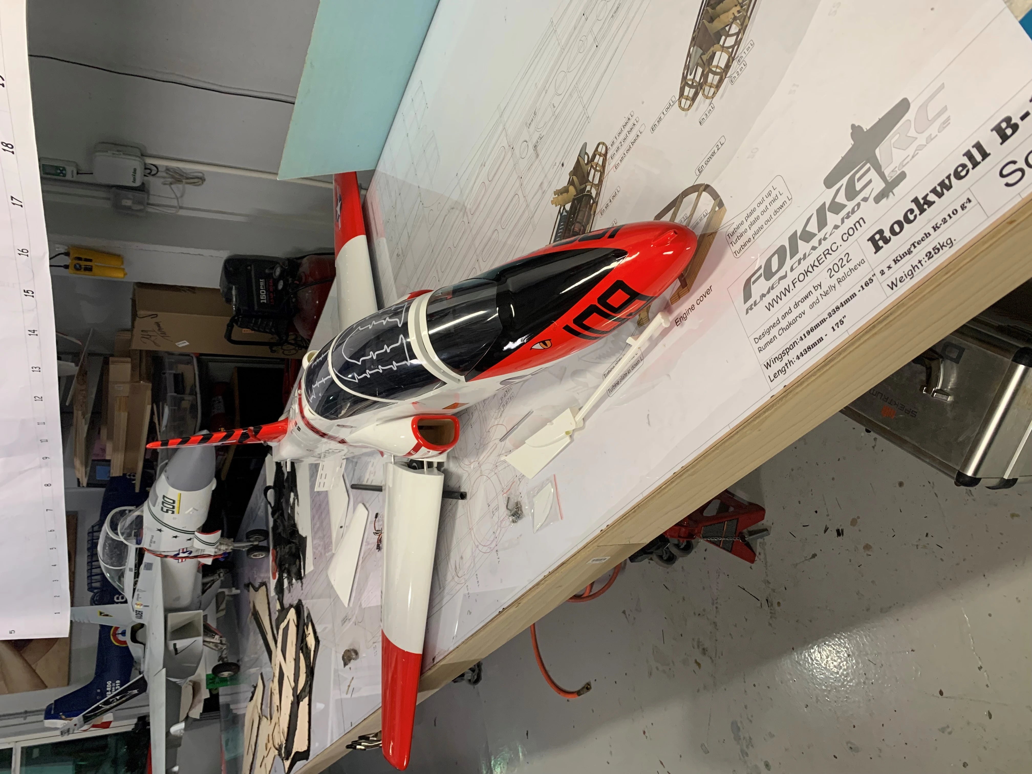 60" T45 Composite PNP Jet from the front