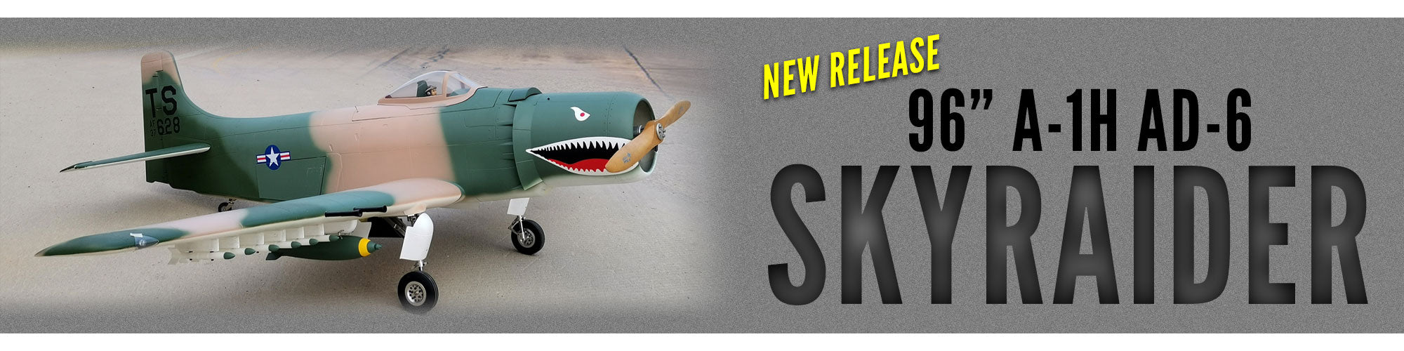 Shop our large scale RC Skyraider plane