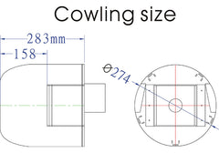 cowling measurements of 84" Lavochkin LA-7