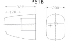 cowl measurements for 96" P-51D Mustang