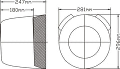 cowl measurements for 84" F8F Bearcat