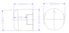 cowl measurements of 96" Hawker Sea Fury