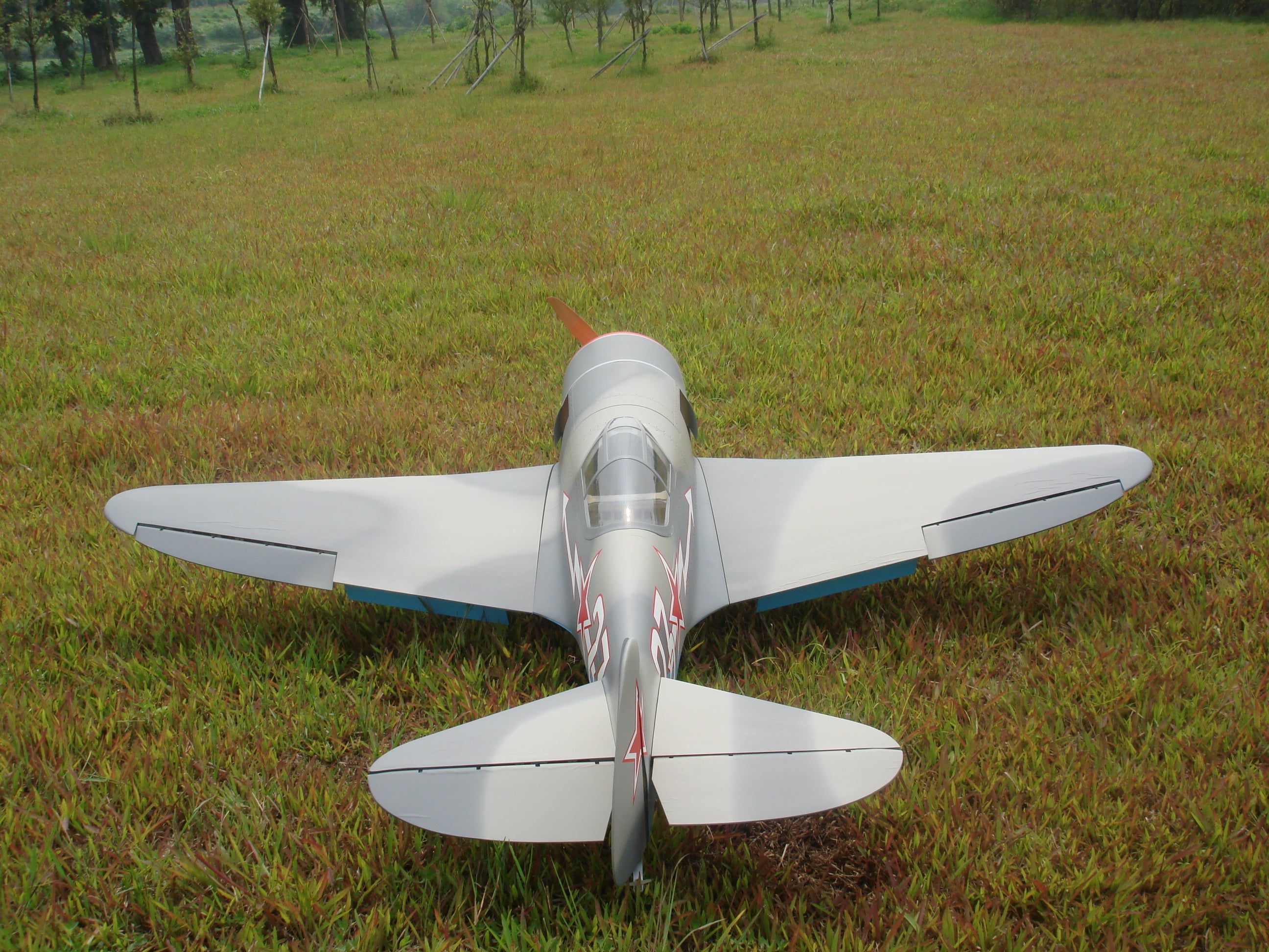 back view of 96" Lavochkin LA-7