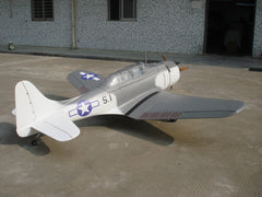 back angled view of 100" Douglas SBD-5 Dauntless