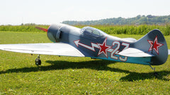 back angled view of 84" Lavochkin LA-7