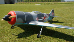 front angled view of 84" Lavochkin LA-7