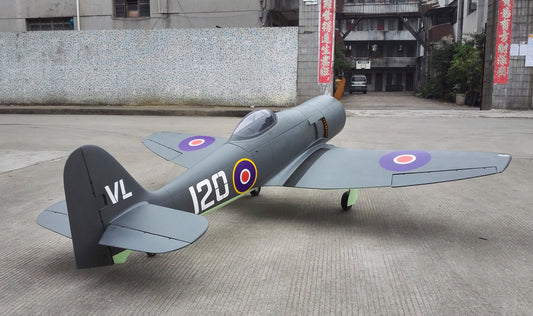 back view of 96" Hawker Sea Fury