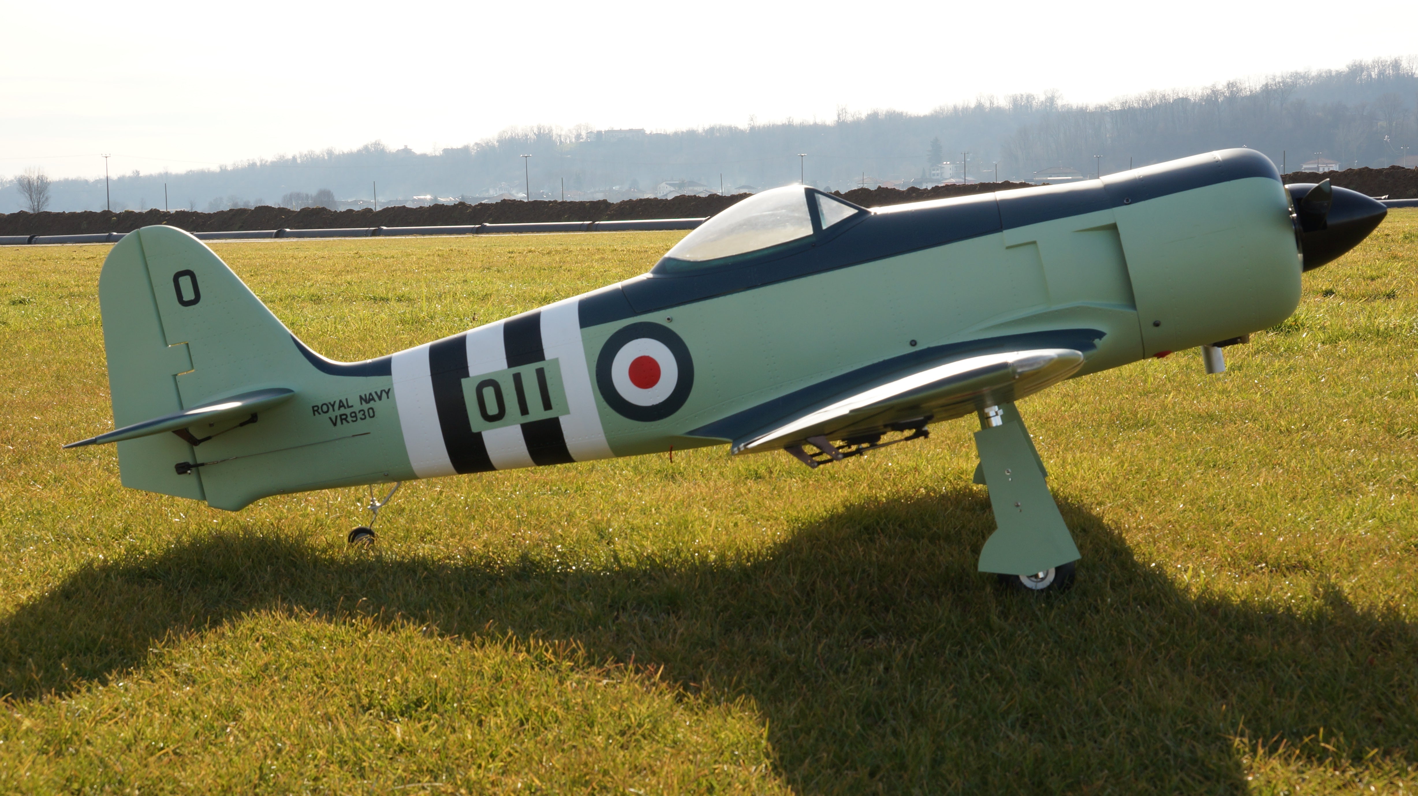 side view of 83" Hawker Sea Fury