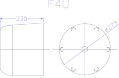 cowl measurements for 94" F4U Corsair