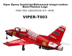 86” Wing Span Viper Jet ARF in red from the back