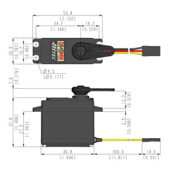 Hitec D645MW High Torque Metal Gear 25T Digital Sport Servo