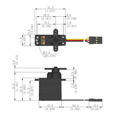 Hitec HS-5070MH Digital Micro Servo Metal Gear 12.7g