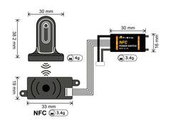 FrSky NFC Power Switch Contactless Battery Connection System
