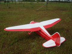 red and white version of 86" Stinson Reliant