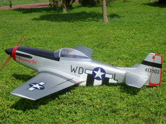 silver version of 96" P-51D Mustang