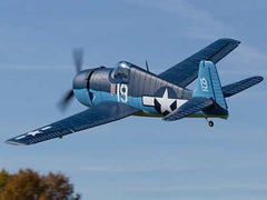 view of the blue Dynam F6F Hellcat V2 1270mm (50") Wingspan - PNP