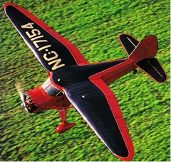red and black version of 86" Stinson Reliant