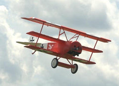 view of 94" Fokker DR-1 flying